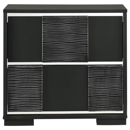 Blacktoft - 2-Drawer Nightstand - Black