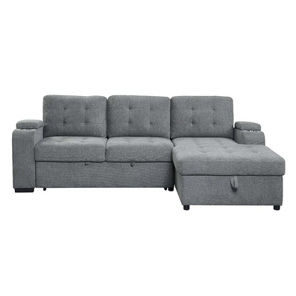 Kabira - Sectional Sofa - Gray Fabric