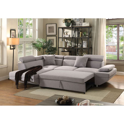 Jemima - Sectional Sofa - Gray Fabric