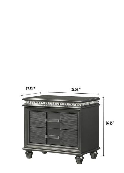 Adira - Nightstand - Gray