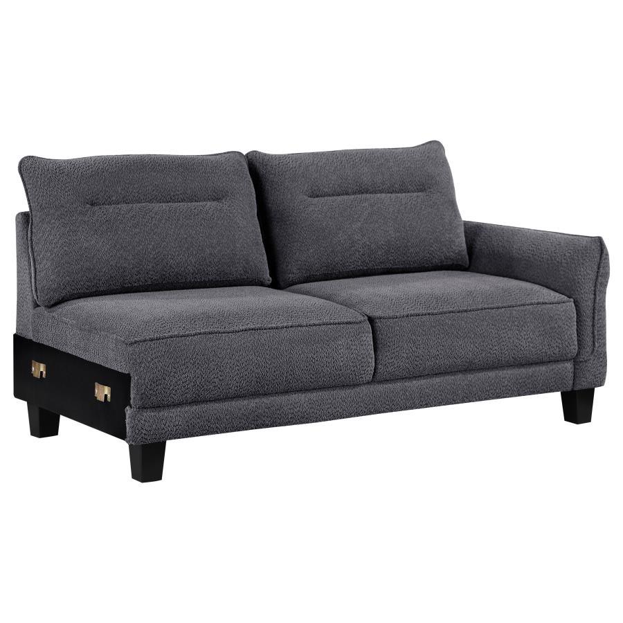 Caspian - Upholstered Curved Arms Sectional Sofa