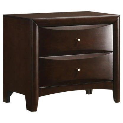 Phoenix - 2-Drawer Nightstand - Deep Cappuccino