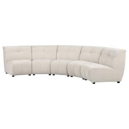 Charlotte - Upholstered Curved Modular Sectional Sofa