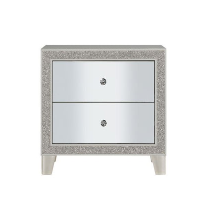 Sliverfluff - Nightstand - Mirrored & Champagne Finish