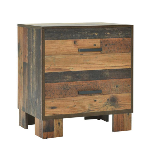 Sidney - 2-Drawer NightStand - Rustic Pine