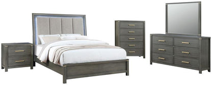 Kieran - Bedroom Set With Upholstered LED Headboard